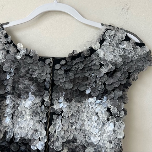 Vintage Y2k DVF Diane Von Furstenberg Big Sequin Party Mini Dress - Picture 6 of 7